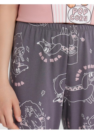 Mark Formelle Çocuk Pijama Takımı Pantolonlu Pamuk 420753615 Pembe