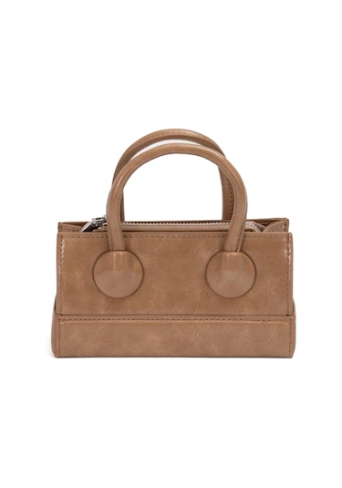 Levidor 930397 Ayarlanabilir Kilit Detaylı Kadın El Çantası Kahverengi