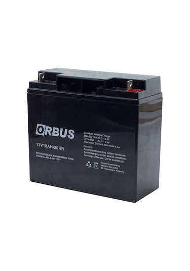 Orbus 12 V 18 Ah 180*76*167 Mm Kuru Akü