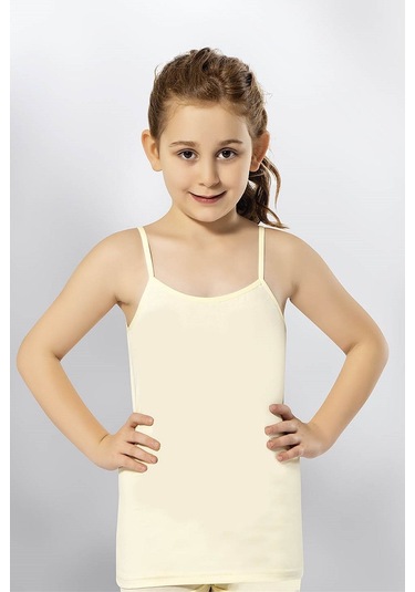 Kota 3411x12 Kız Çocuk 12'li Likralı İp Askılı Karışık Desen Atlet-renkli Asorti