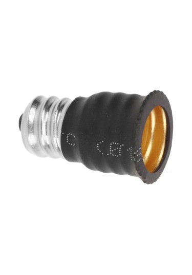 6'lı Paket Siyah E12 - E14 Ampul Adaptörü Dönüştürücü