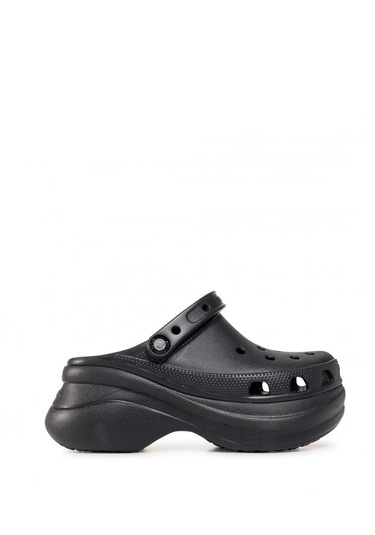 black bae platform crocs
