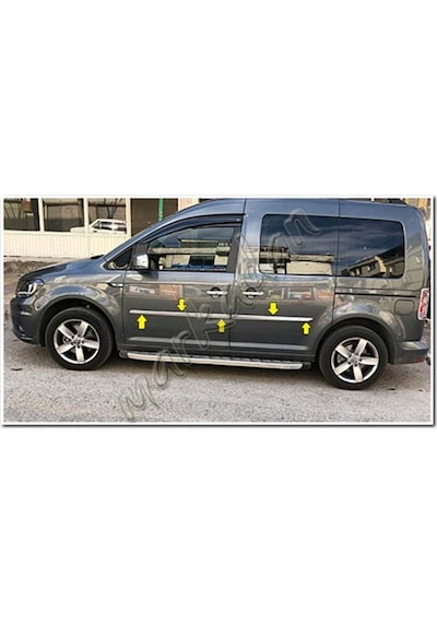Woc Chrome Vw Caddy Krom Yan Kapı Çıtası 2015-2020 4 Parça Paslan