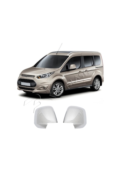 Ford Connect Uyumlu 2014-2019 Ayna Kapağı 2 Parça Abs Krom Kaplama