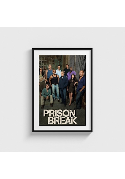 Prison Break Dizi Posteri Tablo Çerçeveli Poster Duvar Dekorasyonu Siyah Çerçeveli Tablo Siyah Çerçeveli Tablo Dn11d554sıyah