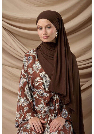Silk Home Premium Penye Şal 65002-08 Kahverengi Çok Renkli