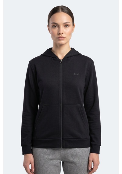 Slazenger Sera I Kadın Fermuarlı Lacivert Sweatshırt