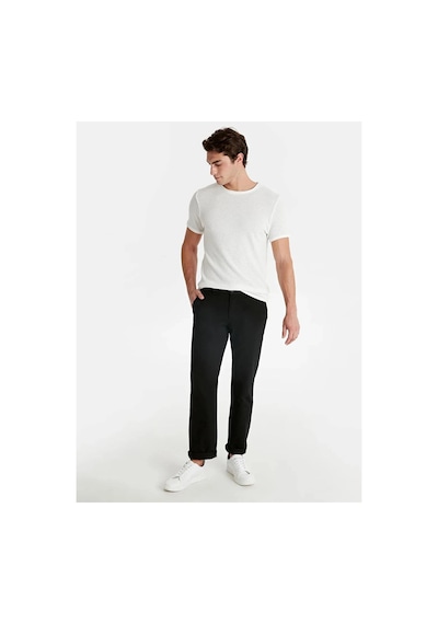 LC Waikiki Lcwaıkıkı Classic Siyah Geniş Kalıp Gabardin Chino Pantolon