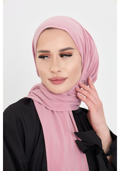 Hürrem Bone Pudra Pratik Hazır Geçmeli Tesettür Bone Sandy Boyunluklu Çıtçıtlı 2505 06 Pudra