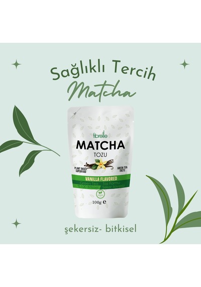 Fibrelle Matcha Vanilya Aromalı 100g