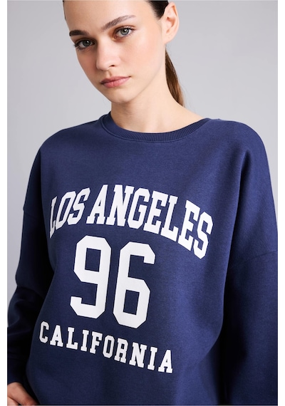 Defacto Regular Fit Bisiklet Yaka Düşük Omuz Baskılı Sweatshirt I8230ax26aunv1 Lacivert-nv1 Defacto Regular Fit Bisiklet Yaka Düşük Omuz Baskılı Sweatshirt I8230ax26aunv1 Lacivert-nv1