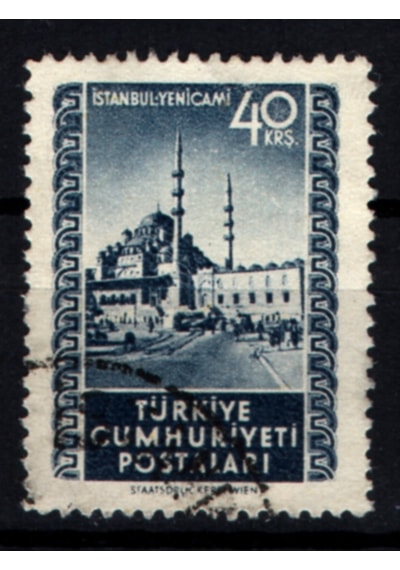 1952 Viyana Baskısı Posta Pulları 40 Kuruş Tp0790 İsfila1688