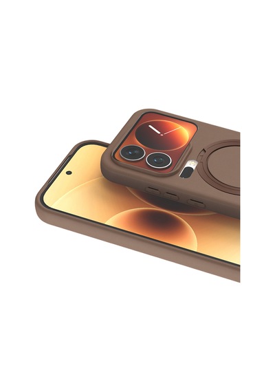 Xiaomi Mi 17 Pro Regal Magsafe Standlı Kapak - Çöl Titanyum Standart