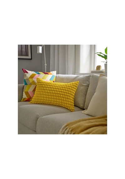 Ikea Svartpoppel Yastık Kılıfı 40 X 58 Cm Hardal