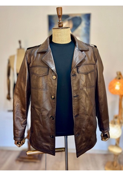 Always Leather Usta İşi Özel Dikim Hakiki Deri 1803340042c Kahverengi