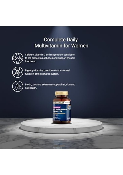 Nutraxin Women's Multi Vitamin Complex 60 Tablet Takviye Edici Gıda