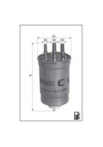 DELPHI HDF954 MAZOT FİLTRESİ CLIO SYMBOL II / LOGAN 08- SANDERO 0