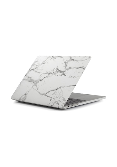 Apple Uyumlu MacBook Air 13 İnç Sert Kılıf Mermer Desenli İnce Tpu Çizik Darbe Koruma Havalandırmalı A1369 A1466 Siyah
