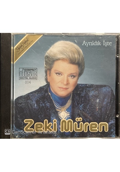 Plak Değildir Cd Dir Cd Zeki Müren Ayrıldık İşte Sarı Bandrollü