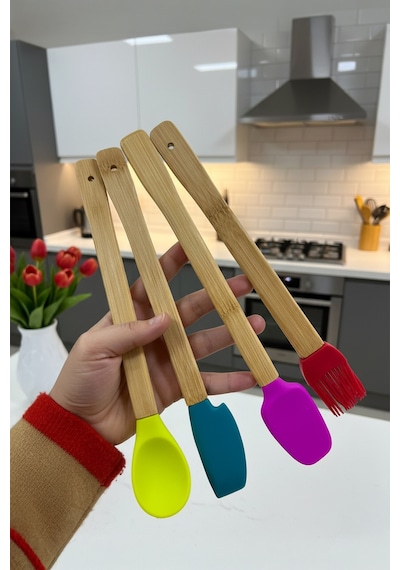 Bambum Zolly - 4'lü Spatula Seti Büyük