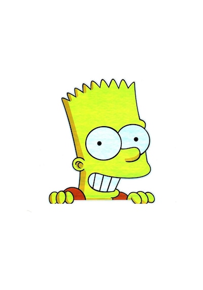 Hologram Sticker Bart Simpson Sticker - Sticker Hologram Bart Simpson