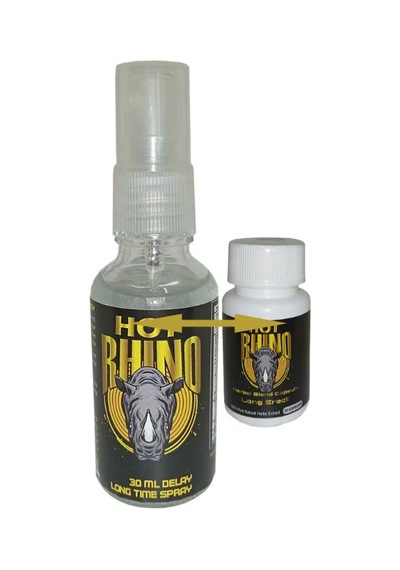 Hotrhino Geciktiricisprey + Rhino 30 Lu Erkek Katılık Formülü