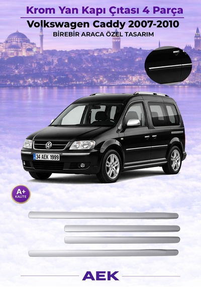 Vw Caddy Yan Kapı Çıtası 2004-2014 Paslanmaz Çelik