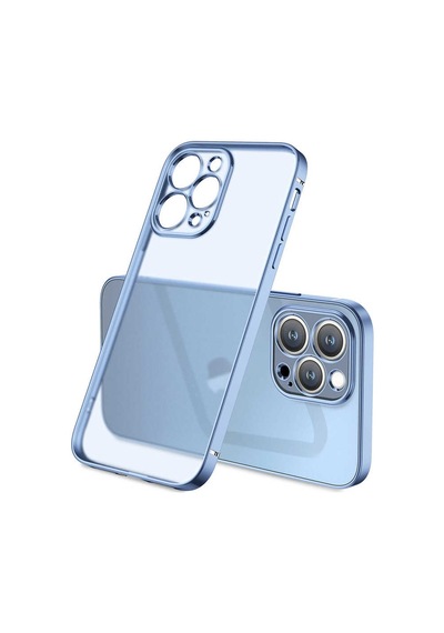 Zeyline Apple Uyumlu iPhone 13 Pro Max Zore Mat Gbox Kapak-mavi