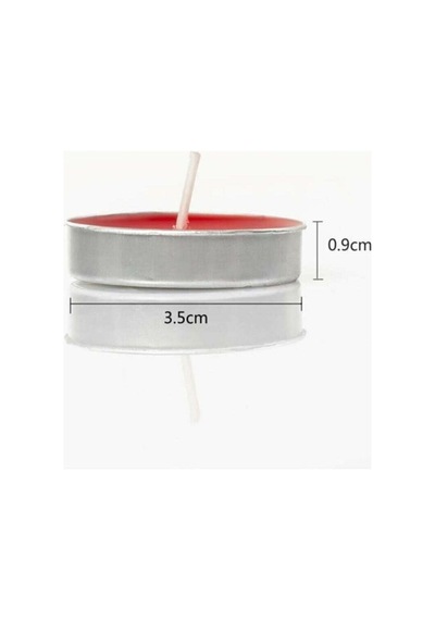 Kırmızı Tealight Mum 50'li Kırmızı