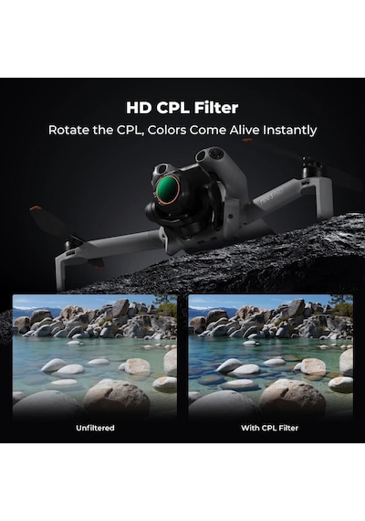 Mini 5 Pro Için Nd-pl Filtre Seti 6'lı Paket Cpl+nd4&pl+nd8&pl+nd16&pl+nd32&pl+nd64&pl