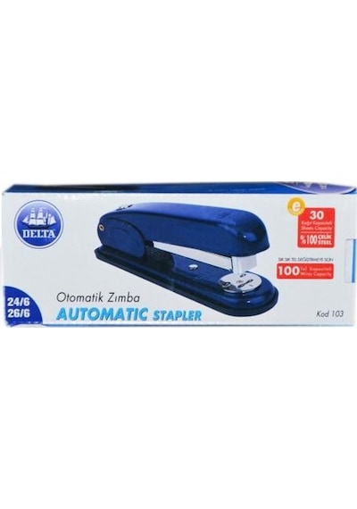 Delta 103 Otomatik Zımba 24/6 Lacivert