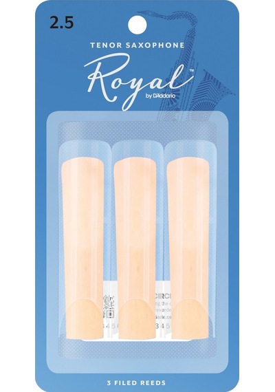 D'addario Rkb0325 Royal Tenor Saksafon Kamışı No: 2.5 Orta Seviye/eğitim - 3'lü Paket En Popüler Sertlik, Dengeli Ton Ve Üstün Esneklik