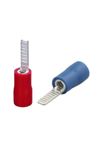 Bık-102 1.5-2.5mm2 Bıçak Tip Kablo Ucu Terminal Mavi 100 Adet