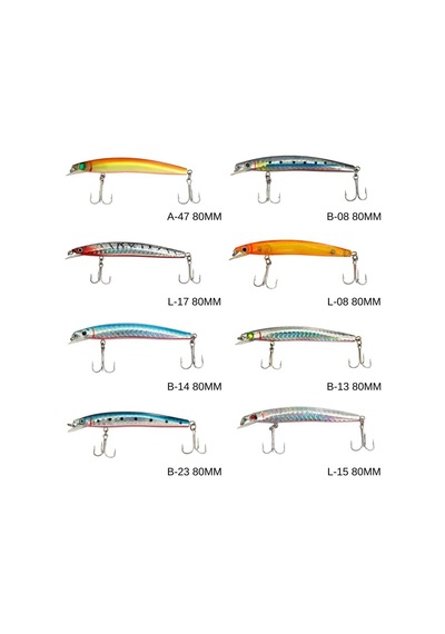 Maket Balık - Kurşun Arkası Rapala - 8cm 5gr - Sea Bose B-13