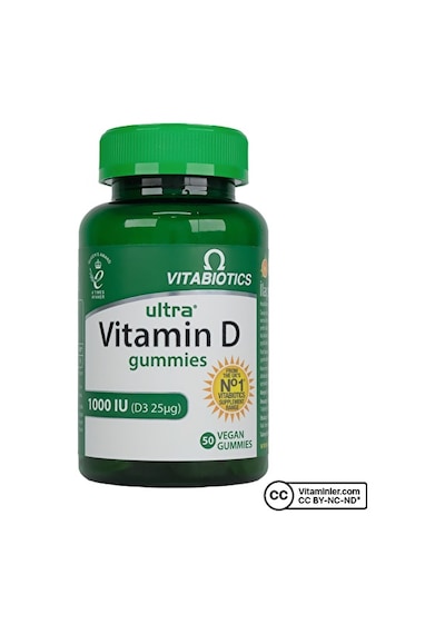 Vitabiotics Ultra Vitamin D3 1000 Iu 50 Çiğnenebilir Form
