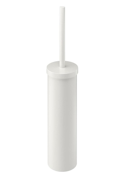 Tuvalet Fırçası "enudden" Değiştirilebilir Fırçalı Tuvalet Fırçası - Çelik - Beyaz - Uzunluk: 48 Cm - Çap: 9,7 Cm Siyah