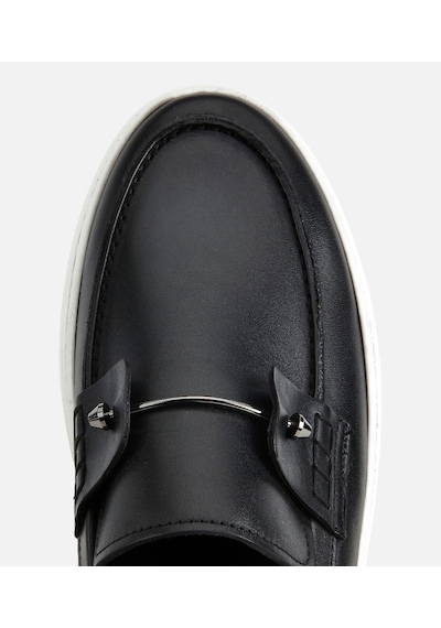 Hotiç Erkek Deri Siyah Metal Detaylı Günlük Loafer 02ayh320290a100 02ayh320290a100 Siyah