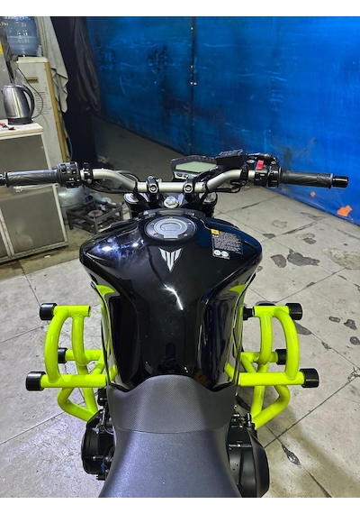 Yamaha Mt09 Uyumlu Ön Koruma Demiri Neon Sarı