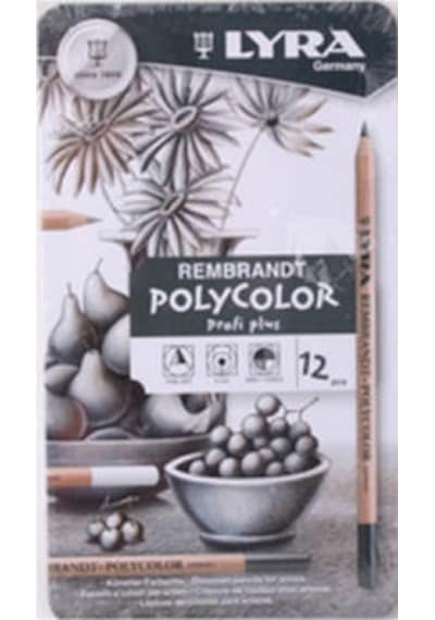 Lyra Rembrandt Polycolor Gri Tonlar Kuru Boya 12 Renk