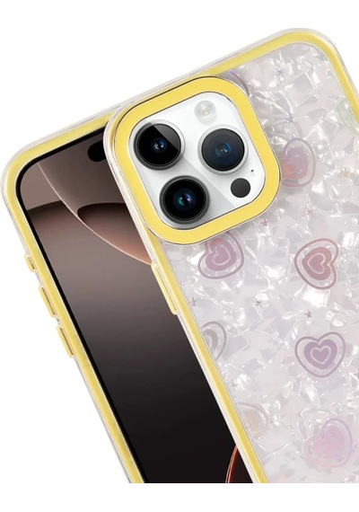 Newface Apple İphone 14 Pro Max Lumi Desenli Kapak - Sarı