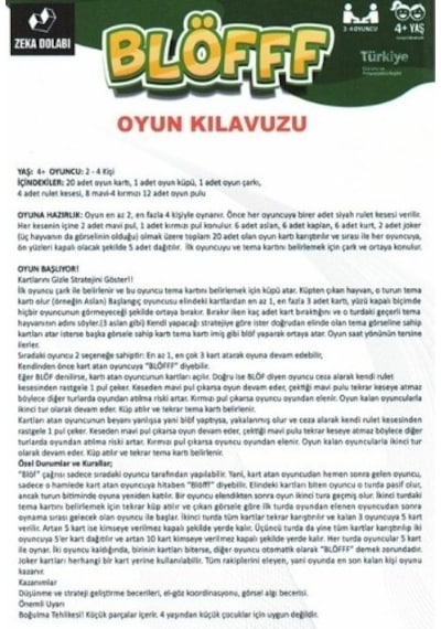 Blöfff Her Kart Bir Sır, Her Oyuncu Bir Strateji Ustası