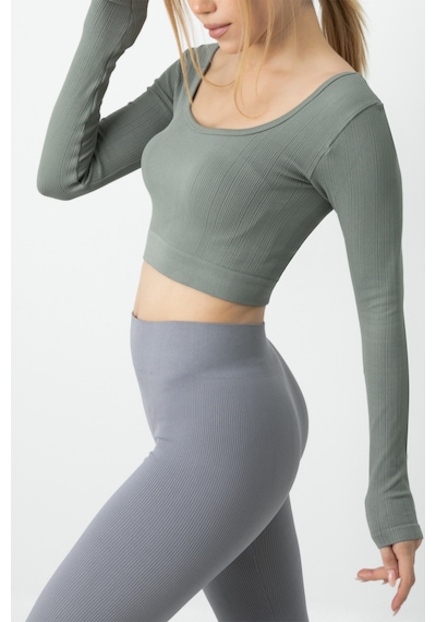 Doremi Seamless Straplez Uzun Kollu Fitilli Büstiyer 001