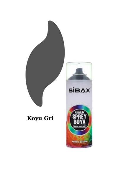 Sibax Akrilik Sprey Boya 400 Ml Parlak Renkli Hızlı Kuruyan Boya Metal, Ahşap, Cam, Plastik, D