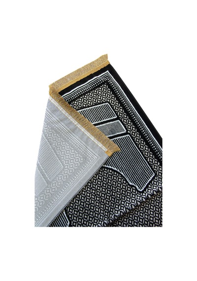 Albion Kabe Desenli Kadife Seccade Gri