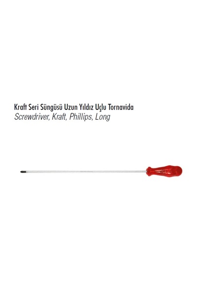 İzeltaş Kraft Yıldız Tornavida 6x500Mm Ph2 4120186500