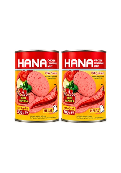 Hana Acılı Piliç Salam 380 Gr X2 Adet