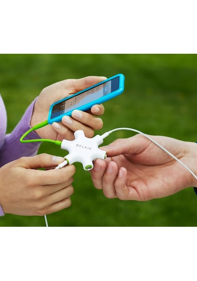 Belkin Rockstar Kulaklık Çoklayıcı Kablo 5 Kat Jak Dağıtıcısı, 3