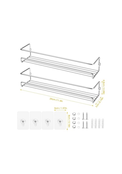 Metal Baharatlık 2 Li Set 33 X 7 Cm Inox