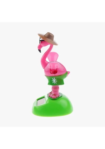 Güneş Enerjili Solar Sallanan Flamingo Figürü Çok Renkli