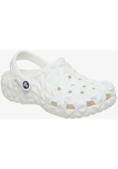 Crocs Classic Geometric Clog Unisex Beyaz Clog Terlik 209563-100 Beyaz